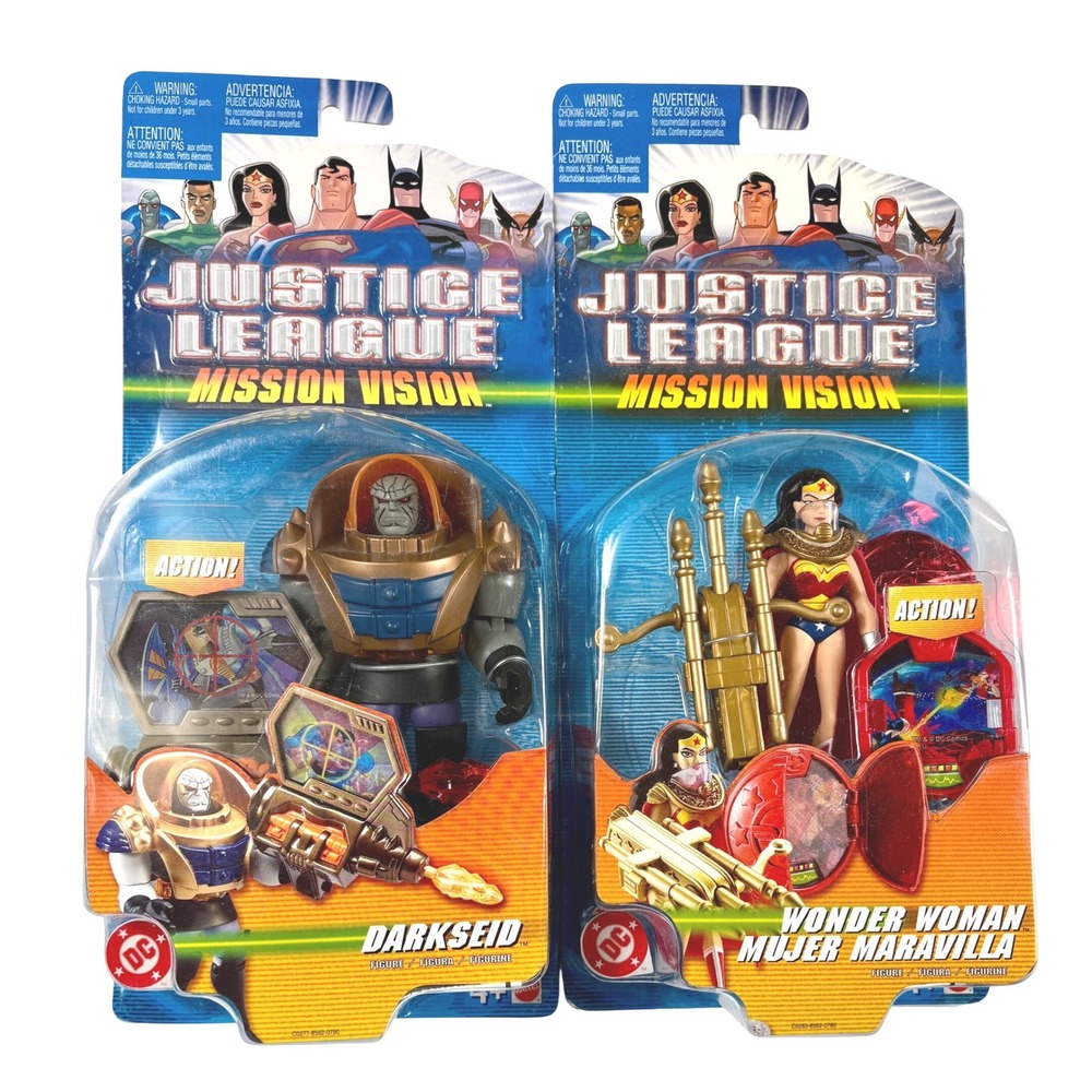 DARKSEID & WONDER WOMAN DC Justice League Mission Vision Action Figures